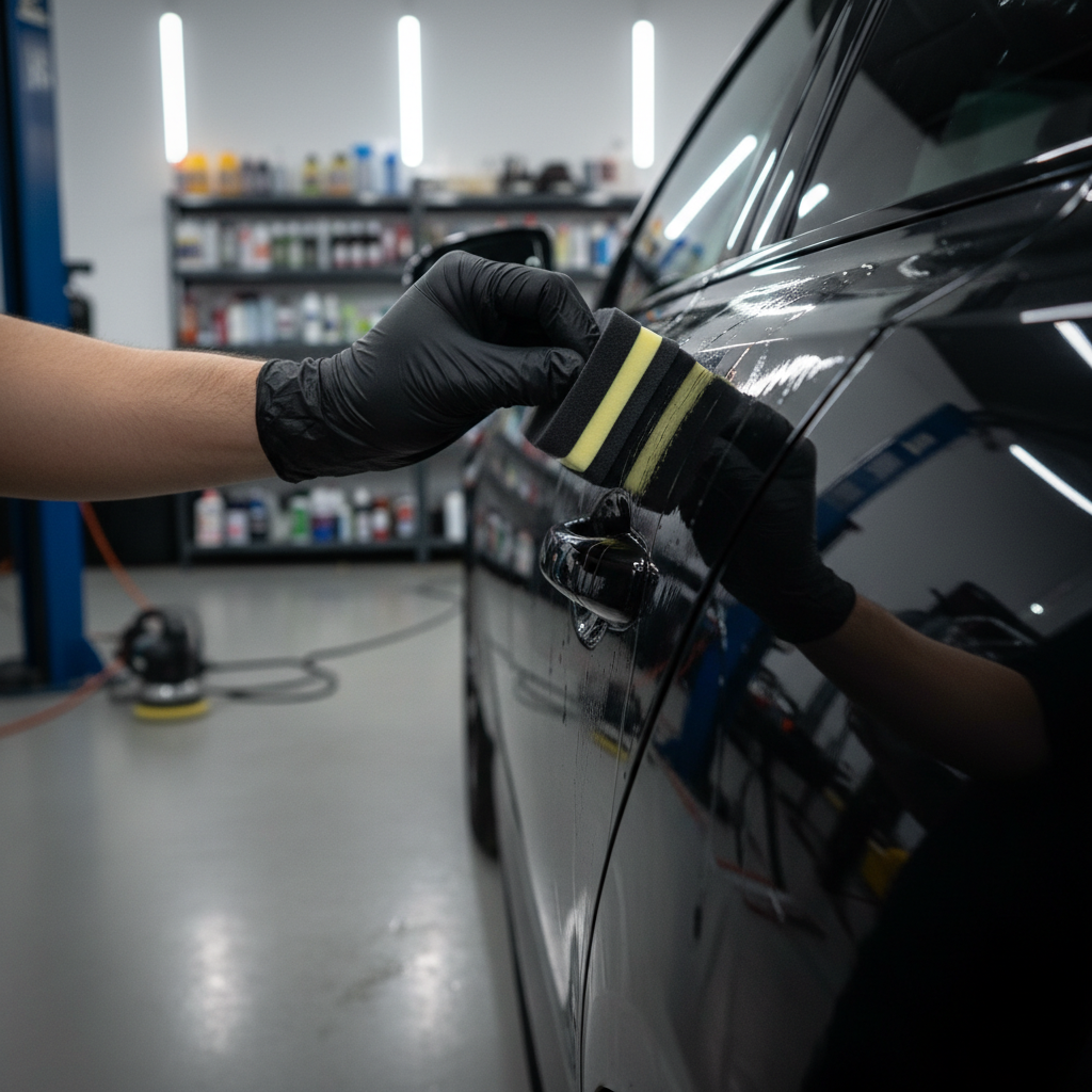 Ceramic coating application