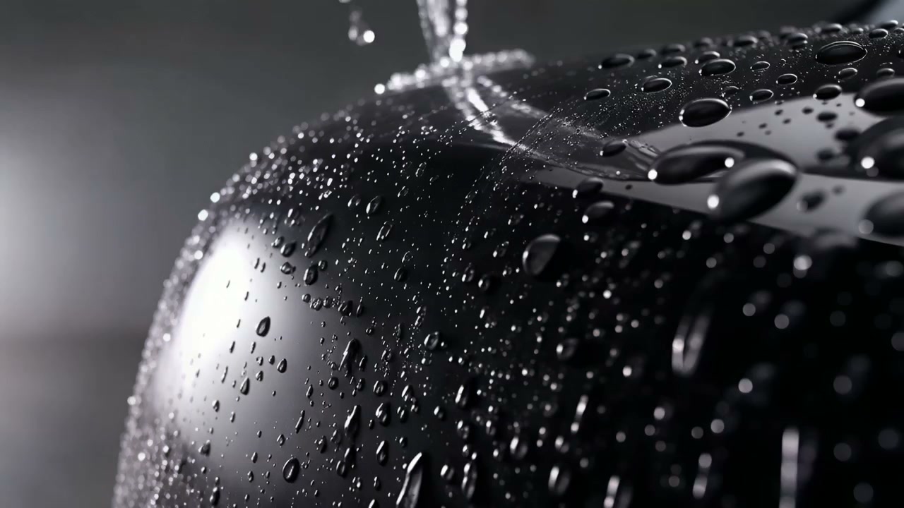 Ceramic coating being applied